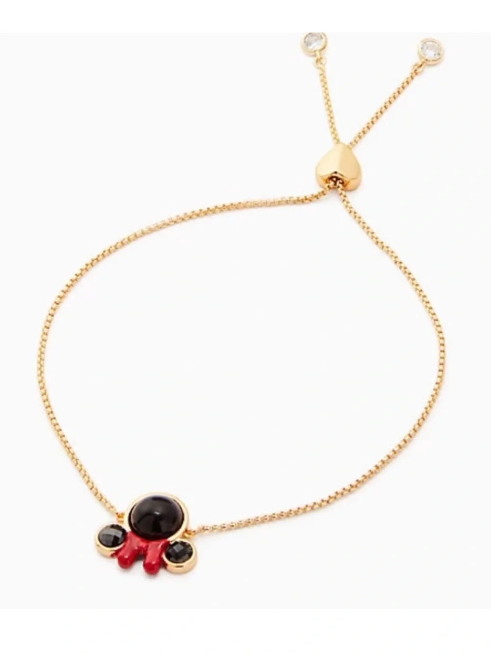 Kate Spade Disney Minnie Mouse Adjustable Gold bracelet